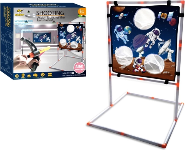 Balestra conico con bersaglio e proiettili morbidi per bambini