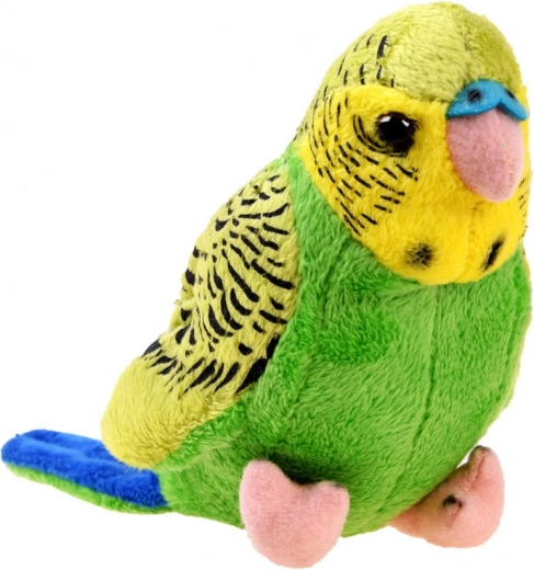 cocorita di peluche verde‑blu 13 cm beppe zoo
