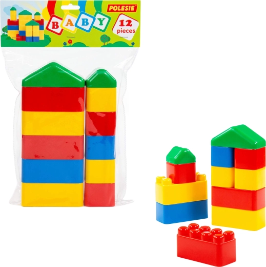 Mattoncini da costruzione per bambini Baby 12 pz