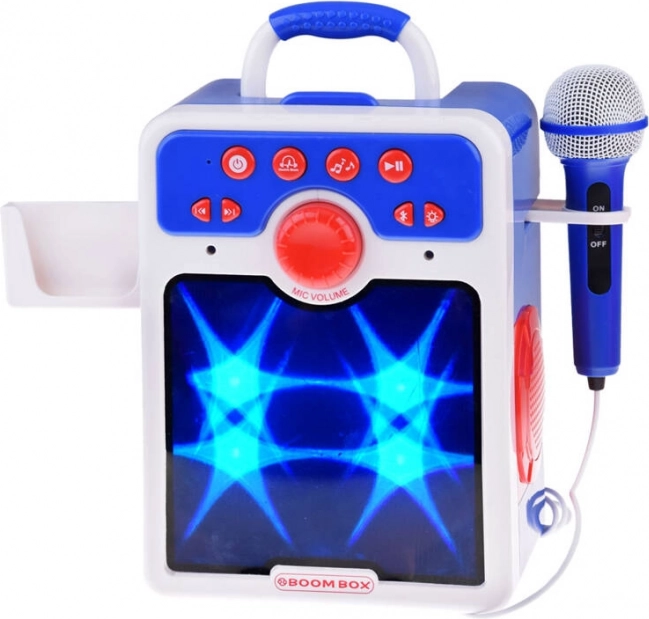 Altoparlante Boombox blu per bambini con microfono