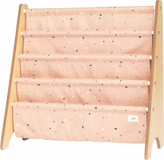 3 Sprouts supporto per libri recycled terrazzo/clay