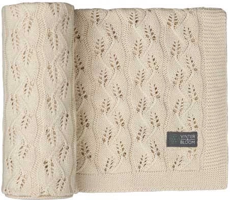 Coperta Vinter & Bloom moment organic linen beige