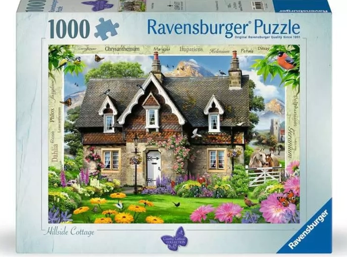 Puzzle Ravensburger Country Cottage: casetta sul pendio da 1000 pezzi