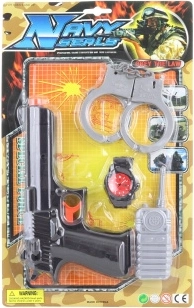 Set della polizia con ricetrasmittente per bambini