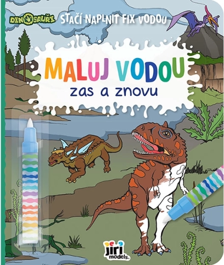 Dipingi con l’acqua ancora e ancora – Dinosauri