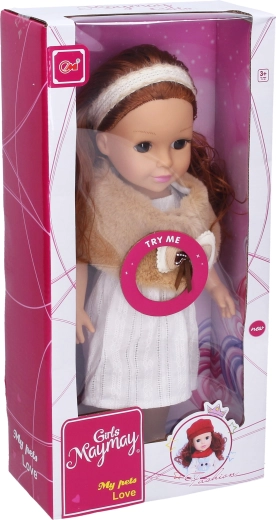 Bambola con cestino 36 cm - 1 pezzo