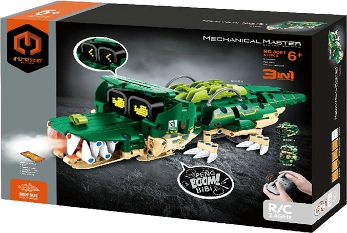 IM.Master RC coccodrillo robotico 3 in 1 – kit di costruzione da 513 pezzi