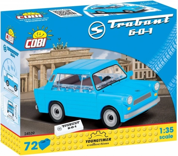kit di costruzione auto Trabant 601 1:35 di COBI (72 pezzi)