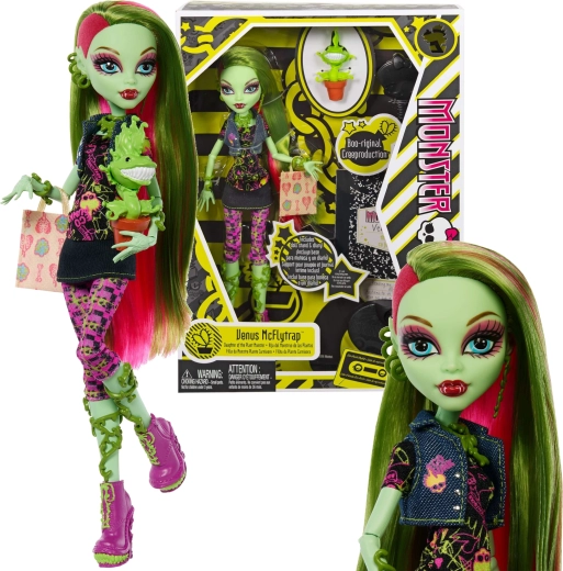 Monster High Venus McFlytrap bambola 26 cm Creeproduction con accessori e animaletto