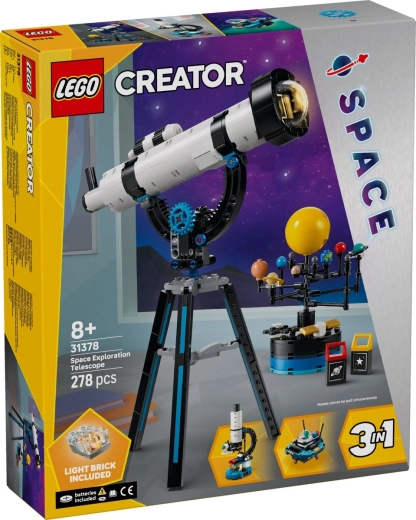 LEGO Creator 3 in 1 telescopio per l’esplorazione dello spazio