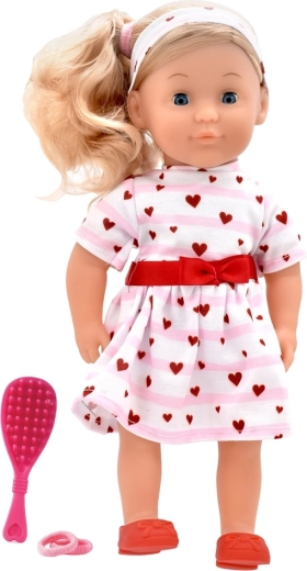 Dolls World bambola Charlotte 36 cm – principessa rosa con cuoricini