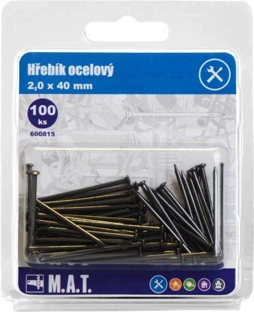 Chiodi in acciaio 40 × 2,0 mm (100 pz)