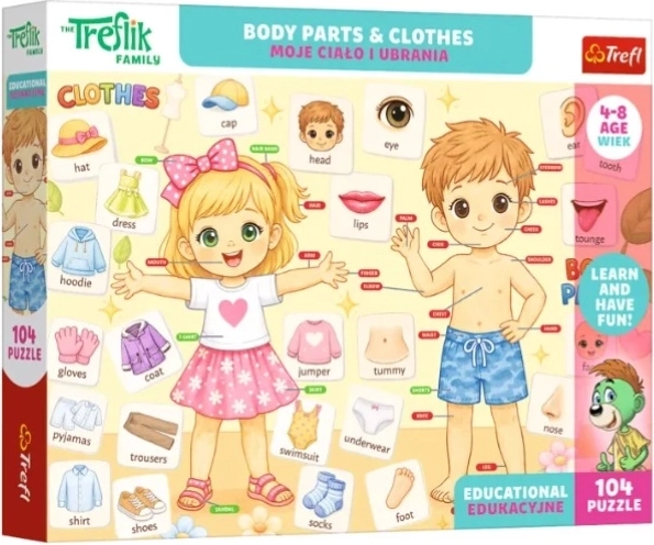 Puzzle educativo Edu 104 Moje ciało i ubrania - 1 pezzo