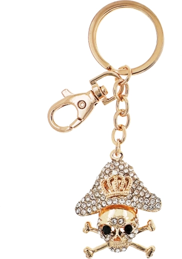 Portachiavi teschio pirata