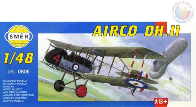 Modello di aeroplano Směr Airco DH II 1:48