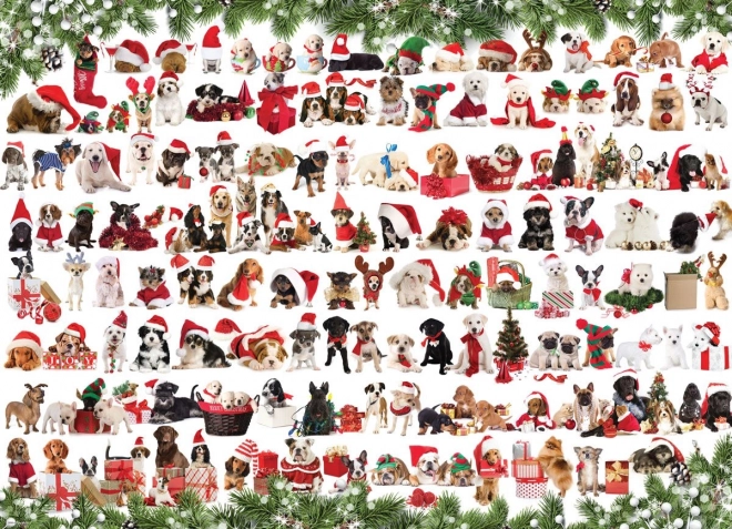 Puzzle EUROGRAPHICS Cani di Natale 1000 pezzi
