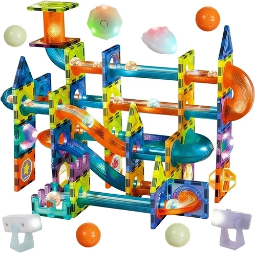 Costruzione magnetica Iso Trade – pista per biglie 110 pezzi