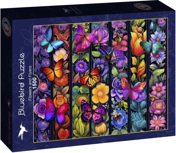 Puzzle Bluebird Fiori e farfalle 1500 pezzi
