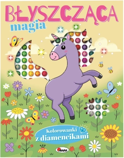 Libro da colorare magico scintillante con diamantini
