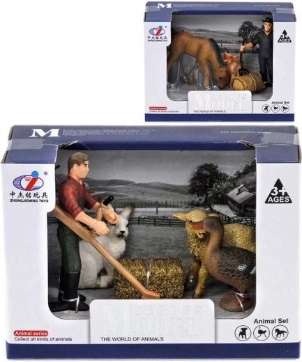 Set da gioco fattoria con animali e contadino - 1 pezzo