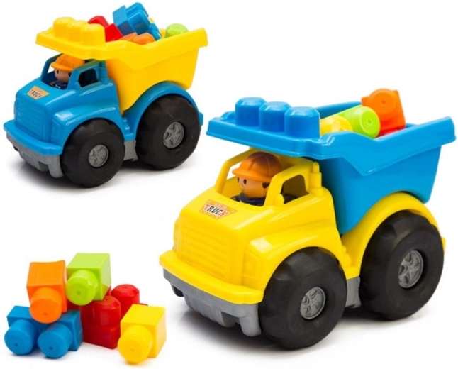 Camion ribaltabile con mattoncini da costruzione - 1 pezzo