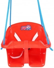 Altalena per bambini Baby plast – Rosso