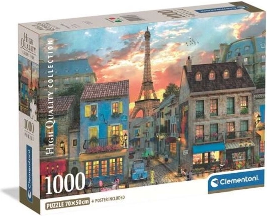 Puzzle Clementoni Strade di Parigi, 1000 pezzi