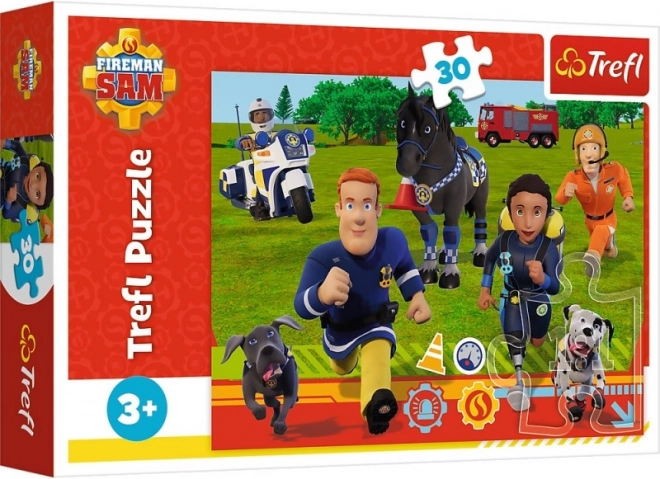 Puzzle SAM IL POMPIERE – pronti ad aiutare, 30 pezzi, TREFL
