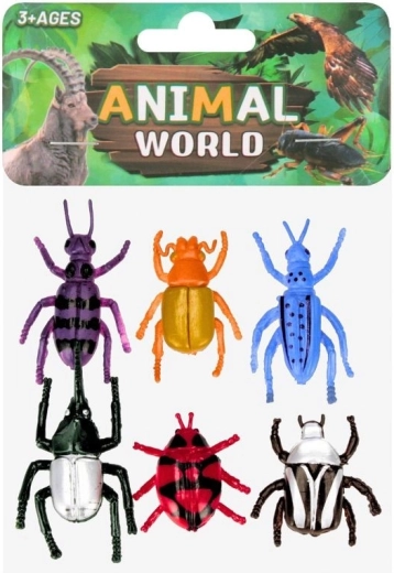 Figure di insetti Animal world (6 pz)
