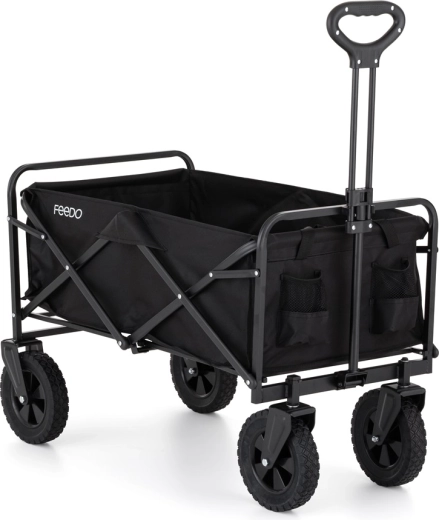 Carrello da trasporto pieghevole Feedo Donkey nero