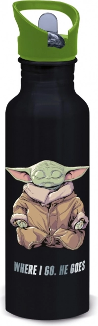 Borraccia in alluminio Vegas con motivo Mandalorian: Grogu