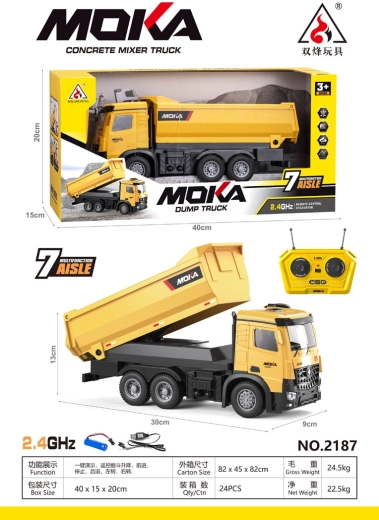 Dumper giallo radiocomandato