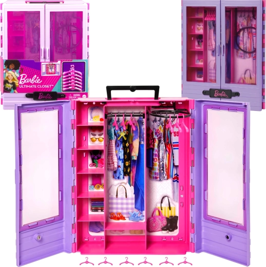 Grande guardaroba Barbie Fashionistas per vestitini con grucce