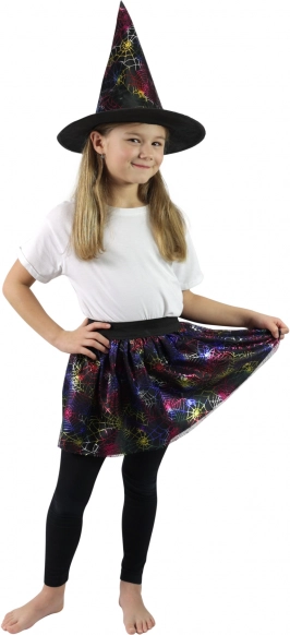 Gonna tutu da strega per bambine con ragnatele (3–7 anni)