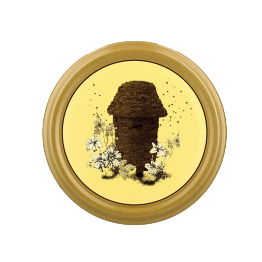 Set di coperchi per barattoli 82 mm con motivo Miód Polski Stary Ul – 10 pz