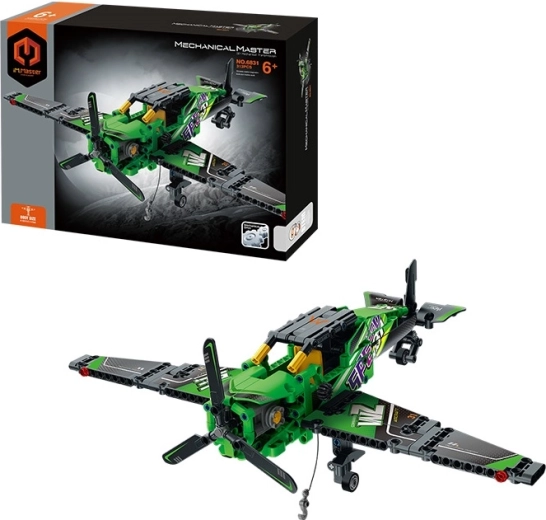Set di costruzione aereo monoplano MECHANICAL MASTER (313 pezzi)