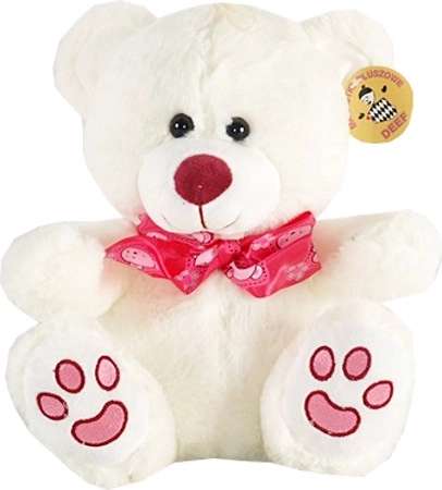 Orsetto di peluche con naso viola