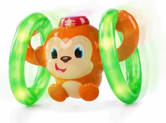 Bright Starts scimmietta musicale luminosa Roll & Glow, 6–36 mesi