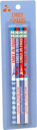 Set di matite con gomma Emily in Paris (4 pz)