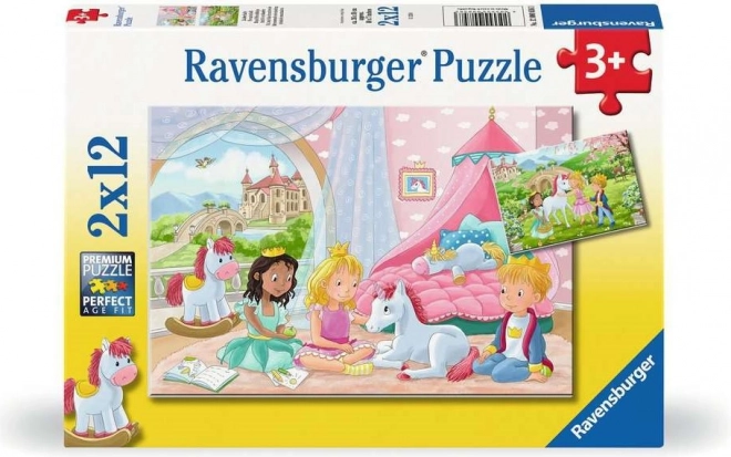 Puzzle per bambini Amici reali 2 in 1