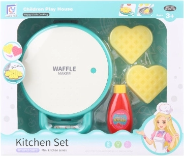 waffliera giocattolo in plastica con suoni e waffle che cambiano colore