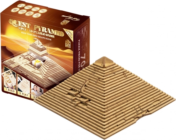 EscapeWelt Puzzle 3D in legno Piramide