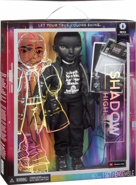 Bambola Shadow High Rexx McQueen con notebook e telefono