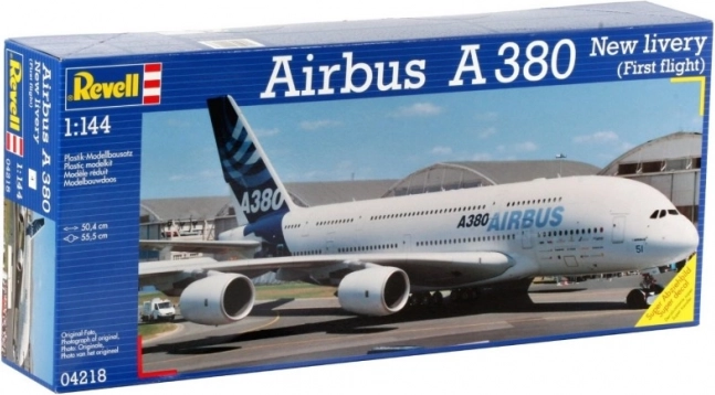 Modello in plastica REVELL Airbus A380 1:144 First Flight