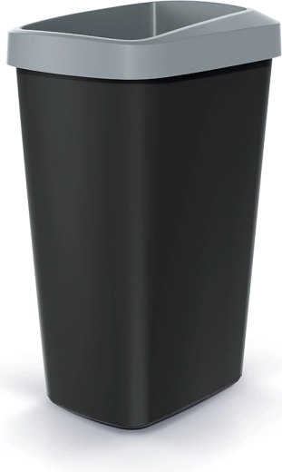 Pattumiera Compacta Q Drop 45 l grigio chiaro