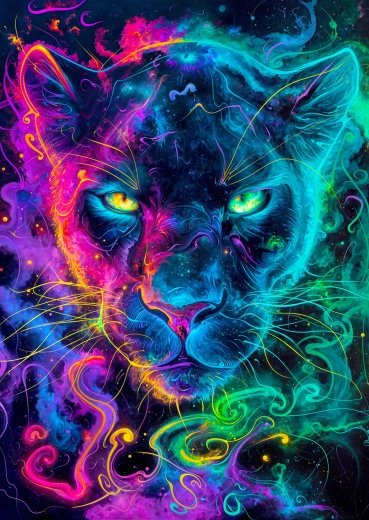 Puzzle pantera neon 1000 pezzi