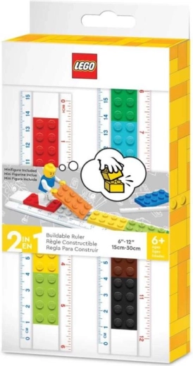 Righello Lego con minifigure 30 cm – kit di montaggio del righello con doppia scala