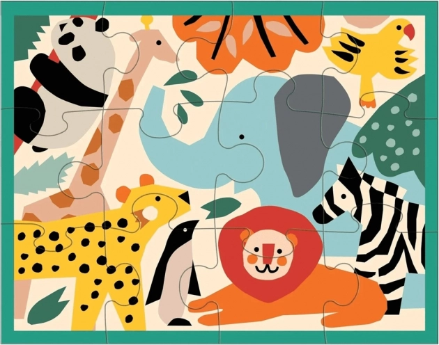 Mudpuppy puzzle animaletti allo zoo 12 pezzi