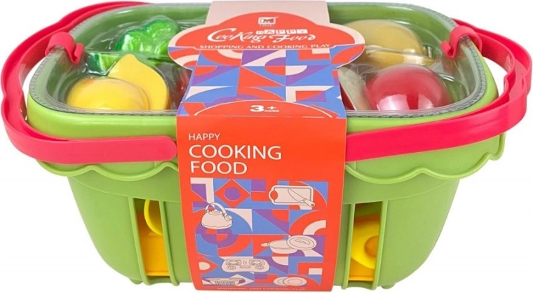 Cestino con cibo da tagliare – verde chiaro