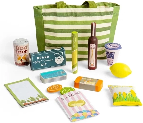 Borsa della spesa con accessori Bigjigs Toys